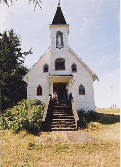 This church is the largest (and almost only) building in Yuquot.