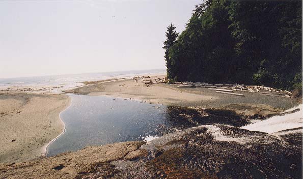 Looking down from the top of Calvin Falls.