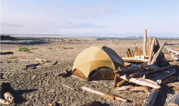 Our camp at Calvin Falls.